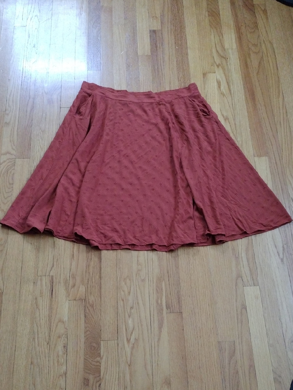 *Altered* Torrid Embroidered Midi Skirt Size 3